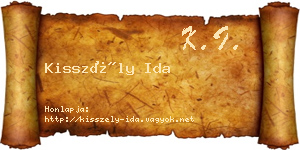 Kisszély Ida névjegykártya